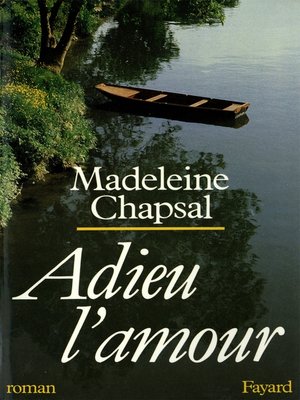 cover image of Adieu l'amour